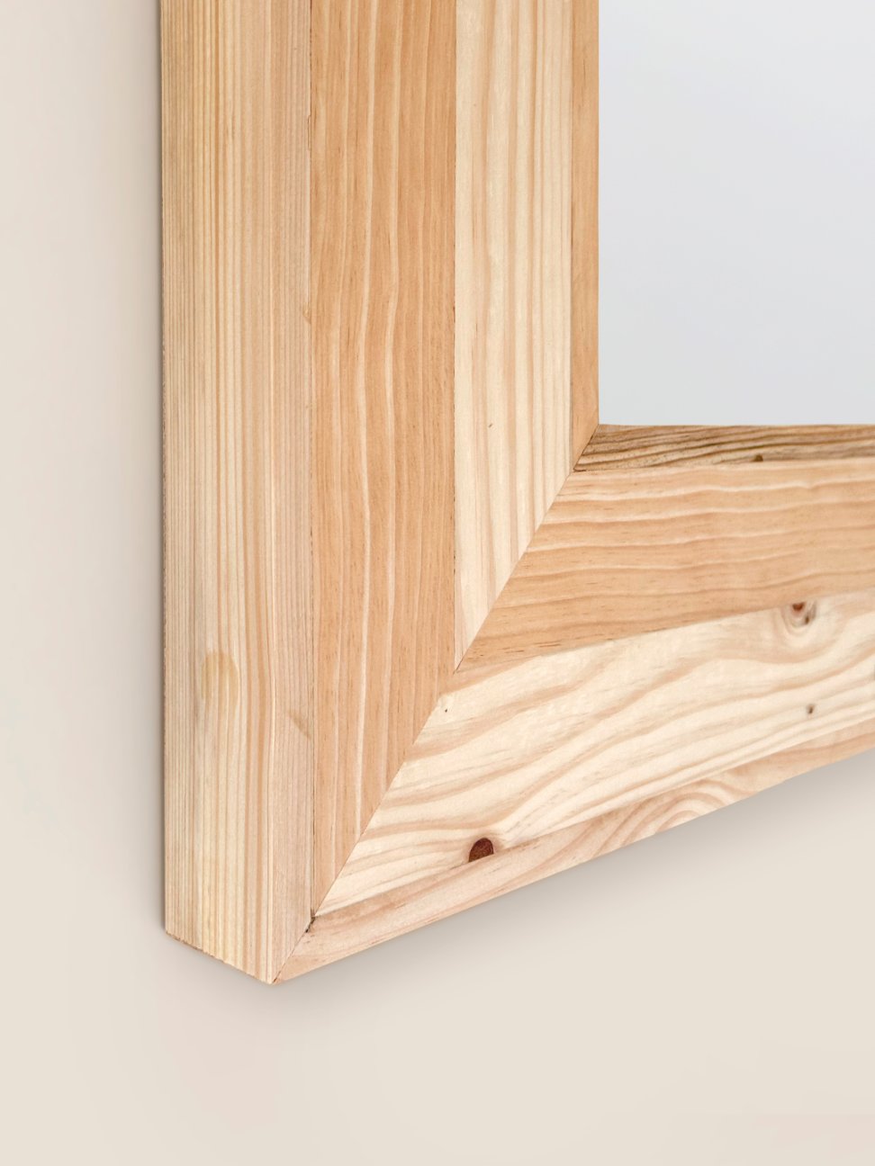 Espejo De Pared De Doble Lama De Madera Reciclada - Imagen 4