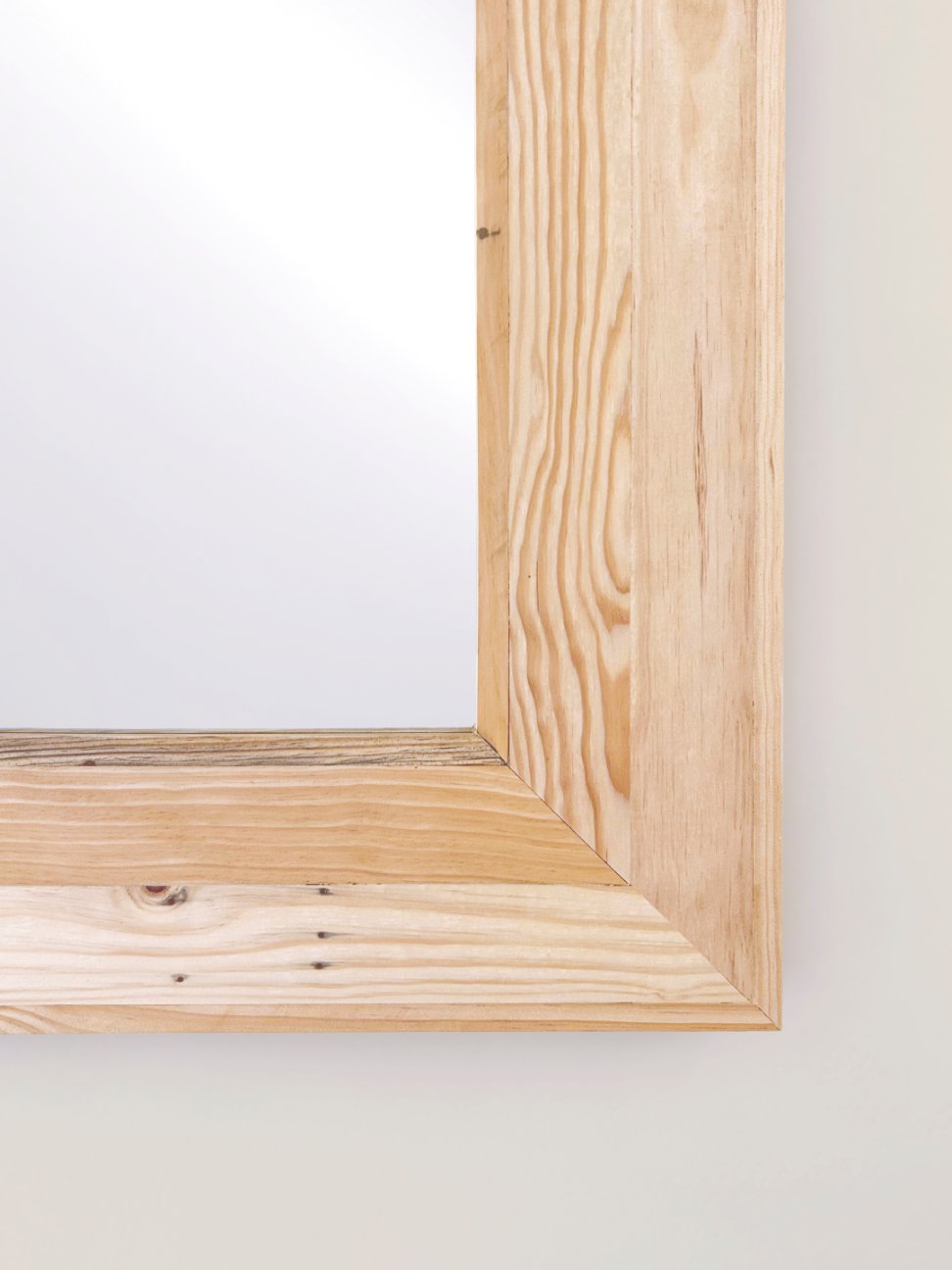 Espejo De Pared De Doble Lama De Madera Reciclada - Imagen 5